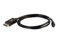 C2G 1m Mini DisplayPort to DisplayPort Adapter Cable 4K UHD - Black - DisplayPort -kaapeli - Mini DisplayPort (uros) to DisplayPort (uros) - 1 m - musta 84300