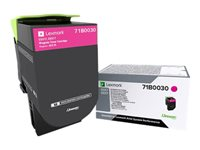 Lexmark X317 - Magenta - alkuperäinen - väriainekasetti LCCP, LRP malleihin Lexmark CS317dn, CX317dn 71B0030