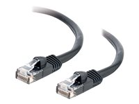 C2G Cat5e Booted Unshielded (UTP) Network Patch Cable - Kytkentäkaapeli - RJ-45 (uros) to RJ-45 (uros) - 7 m - UTP - CAT 5e - valettu, piikitön, säikeinen - musta 83186