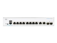 Cisco Business 250 Series CBS250-8T-E-2G - Kytkin - L3 - smart - 8 x 10/100/1000 + 2 x yhdistetty SFP - telineeseen asennettava CBS250-8T-E-2G-EU