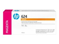 HP 624 - 775 ml - magenta - alkuperäinen - mustepatruuna malleihin Stitch S300 2LL55A