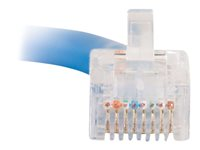 C2G Cat5e Non-Booted Unshielded (UTP) Network Patch Cable - Kytkentäkaapeli - RJ-45 (uros) to RJ-45 (uros) - 2 m - UTP - CAT 5e - säikeinen, uniboot - sininen 83023