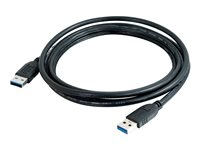 C2G - USB-kaapeli - USB Type A (uros) to USB Type A (uros) - USB 3.0 - 2 m - musta 81678
