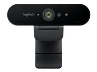 Logitech BRIO 4K Ultra HD webcam - Verkkokamera - väri - 4096 x 2160 - audio - langallinen - USB 960-001106