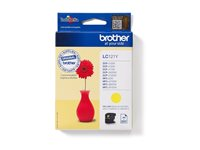 Brother LC121Y - Gul - original - bläckpatron - för Brother DCP-J100, DCP-J105, DCP-J132W, DCP-J552DW, DCP-J752DW LC121Y