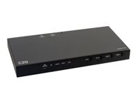 C2G Dual 4K HDMI HDBaseT + VGA, 3.5mm, and RS232 over Cat Switching Extender Box Transmitter to Ultra-Slim Box Receiver - 4K 60Hz - Laajennin video/audio/sarja - lähetin - HDMI, HDBaseT - kautta CAT 5e/6/6a/7 - jopa 70 m C2G30027