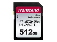 Transcend 340S - Flash-muistikortti - 256 Gt - A2 / Video Class V30 / UHS-I U3 - SDXC UHS-I TS256GSDC340S