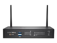 SonicWall TZ370W - Advanced Edition - turvalaite - 1GbE - Wi-Fi 5 - 2.4 GHz, 5 GHz - SonicWALL Secure Upgrade Plus Program (2 vuoden vaihtoehto) - pöytä 02-SSC-6838