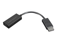 Lenovo - Näyttösovitin - DisplayPort uros to HDMI naaras - 22.5 cm - musta - 4K-tuki 4X90R61023