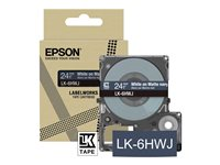 Epson LabelWorks LK-6HWJ - Black ja matta laivastonsininen - Rulla (2,4 cm x 8 m) 1 kasetti(a) ripustuslaatikko - teippi malleihin LabelWorks LW-C610 C53S672086