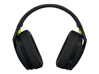 Logitech Lightspeed G435 - Kuuloke + mikrofoni - täysi koko - Bluetooth / 2,4 GHz radiotaajuus - langaton - musta - Discord-sertifioitu 981-001050