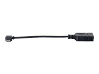 C2G Mobile Device USB Micro-B to USB Device OTG Adapter Cable - USB-sovitin - USB (uros) to Micro-USB Type B (naaras) - 15 cm - musta 82410