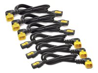 APC - Strömkabel - power IEC 60320 C13 till IEC 60320 C14 - 10 A - 90° anslutning - svart - Nordamerika - för P/N: SCL500RMI1U, SCL500RMI1UC, SCL500RMI1UNC, SMTL1500RMI3UC, SMTL750RMI2UC, SRT1500RMXLI AP8706R-NA