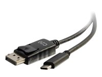 C2G 2.7m (9ft) USB C to DisplayPort Adapter Cable Black - 4K Audio / Video Adapter - Ulkoinen videoadapteri - USB-C - DisplayPort - musta 80543