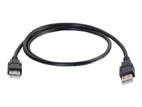 C2G 3.3ft USB Cable - USB A to USB A Cable - USB 2.0 - Black - M/M - USB-kaapeli - USB (uros) to USB (uros) - USB 2.0 - 1 m - musta 28105