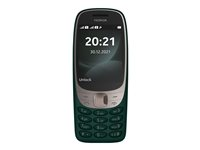 Nokia 6310 - Erikoispuhelin - Kaksois-SIM - RAM 16 Mt / sisäinen muisti 8 Mt - microSD slot - rear camera 0,3 MP - tummanvihreä 16POSE01A07