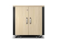 APC NetShelter - Teline (pystysuora) - äänieristetty - AC 100-230 V - vaahtera - 12U - 19" AR4012A