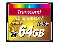 Transcend Ultimate - Flash-muistikortti - 64 Gt - 1000x - CompactFlash TS64GCF1000