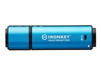 Kingston IronKey Vault Privacy 50C - USB Flash-asema - salattu - 8 Gt - USB-C 3.2 Gen 1 IKVP50C/8GB