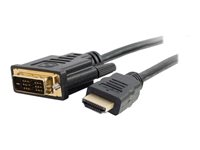 C2G 1m (3ft) HDMI to DVI Cable - HDMI to DVI-D Adapter Cable - 1080p - M/M - Sovitinkaapeli - DVI-D uros to HDMI uros - 1 m - suojattu - musta 42514