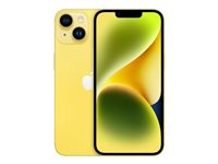 Apple iPhone 14 - 5G älypuhelin - Kaksois-SIM / sisäinen muisti 512 Gt - OLED-näyttö - 6.1" - 2532 x 1170 pikseliä - 2 takakameraa 12 MP, 12 MP - front camera 12 MP - keltainen MR513QN/A