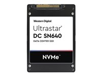 WD Ultrastar DC SN640 WUS4CB016D7P3E3 - SSD - 1600 GB - sisäinen - 2.5" - U.2 PCIe 3.1 x4 (NVMe) - AES 256 bittiä 0TS1953