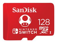 SanDisk - Flash-muistikortti - 128 Gt - UHS-I U3 - microSDXC UHS-I malleihin Nintendo Switch SDSQXAO-128G-GNCZN