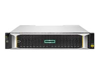 HPE Modular Smart Array 2060 10GBase-T iSCSI SFF Storage - Kiintolevyasemaryhmä - 0 Tt - 24 telineet (SCSI) - iSCSI (10 GbE) (ulkoinen) - telineasennettava - 2U R7J73B