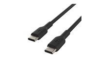 Belkin BoostCharge - USB-kabel - USB-C (hane) till USB-C (hane) - 2 m - svart CAB003BT2MBK