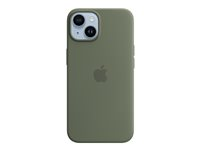 Apple - Takakansi matkapuhelimelle - MagSafe-yhteensopiva - silikoni - oliivi malleihin iPhone 14 MQU83ZM/A