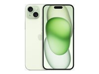 Apple iPhone 15 Plus - 5G älypuhelin - Kaksois-SIM / sisäinen muisti 256 Gt - OLED-näyttö - 6.7" - 2796 x 1290 pixels - 2 takakameraa 48 MP, 12 MP - front camera 12 MP - vihreä MU1G3QN/A