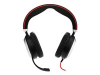 Jabra Evolve 80 UC stereo - Kuulokkeet + mikrofoni - täysikokoinen - langallinen - aktiivinen melunpoisto 7899-829-289