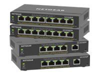 NETGEAR Plus GS305EPP - Kytkin - smart - 5 x 10/100/1000 (4 PoE+) - työpöytä, seinään asennettava - PoE+ (120 W) GS305EPP-100PES