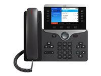 Cisco IP Phone 8861 - With Multiplatform Phone Firmware - VoIP -puhelin - IEEE 802.11a/b/g/n/ac (Wi-Fi) - SIP, RTCP, RTP, SRTP, SDP - hiilenharmaa CP-8861-3PCC-K9=