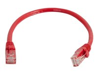 C2G Cat6 Booted Unshielded (UTP) Network Patch Cable - Kytkentäkaapeli - RJ-45 (uros) to RJ-45 (uros) - 50 cm - UTP - CAT 6 - valettu, piikitön, säikeinen - punainen 83445