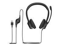 Logitech USB Headset H390 - Kuuloke + mikrofoni - täysi koko - langallinen 981-000406