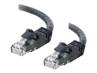 C2G Cat6 Booted Unshielded (UTP) Crossover Patch Cable - Risteytyskaapeli - RJ-45 (uros) to RJ-45 (uros) - 7 m - UTP - CAT 6 - valettu, piikitön, säikeinen - musta 83545