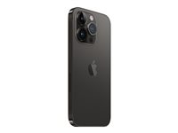 Apple iPhone 14 Pro - 5G älypuhelin - Kaksois-SIM / sisäinen muisti 128 Gt - OLED-näyttö - 6.1" - 2556 x 1179 pikseliä (120 Hz) - 3 takakameraa 48 MP, 12 MP, 12 MP - front camera 12 MP - avaruuden musta MPXV3QN/A