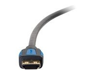 C2G 3ft HDMI Cable with Gripping Connectors - High Speed 4K HDMI Cable - 4K 60Hz - M/M - HDMI-kaapeli Ethernetillä - HDMI uros to HDMI uros - 91.4 cm - kaksoiseristetty - musta - 4K-tuki 29675