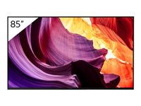 Sony Bravia Professional Displays FWD-85X85K - 85" Diagonaaliluokka (84.6" katseltava) LED-taustavalaistu LCD-televisio - digital signage -ratkaisu - Smart TV - Android - 4K UHD (2160p) 3840 x 2160 - HDR - Direct LED - musta - sekä Sony 3 vuoden PrimeSupport FWD-85X85K