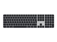 Apple Magic Keyboard with Touch ID and Numeric Keypad - Näppäimistö - Bluetooth, USB-C - QWERTY - Norja - black keys MMMR3H/A