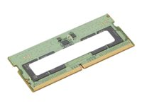 ThinkPad - DDR5 - moduuli - 8 Gt - 262-nastainen SO-DIMM - 4800 MHz / PC5-38400 - Campus - vihreä malleihin ThinkPad T15p Gen 3 21DA, 21DB 4X71K08906