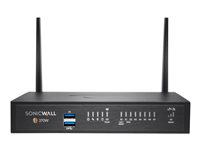 SonicWall TZ370W - Essential Edition - turvalaite - sekä 1 vuoden TotalSecure - 1GbE - Wi-Fi 5 - 2.4 GHz, 5 GHz - pöytä 02-SSC-6828