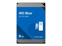 WD Blue WD60EZAX - Kiintolevyasema - 6 Tt - sisäinen - 3.5" - SATA 6Gb/s - 5400 kierrosta/min - puskuri: 256 Mt WD60EZAX