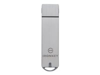 IronKey Basic S1000 - USB Flash-asema - salattu - 16 Gt - USB 3.0 - FIPS 140-2 Level 3 - TAA-yhdenmukainen IKS1000B/16GB