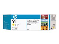 HP 91 - 775 ml - keltainen - alkuperäinen - DesignJet - mustepatruuna malleihin DesignJet Z6100, Z6100ps C9469A