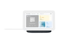 Google Nest Hub (2nd Gen) - Älykäs näyttö - LCD 7" - langaton - Wi-Fi, Bluetooth - hiilenharmaa GA01892-NO